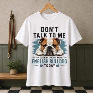 Don't Talk To Me - English Bulldog Graphic Tee
