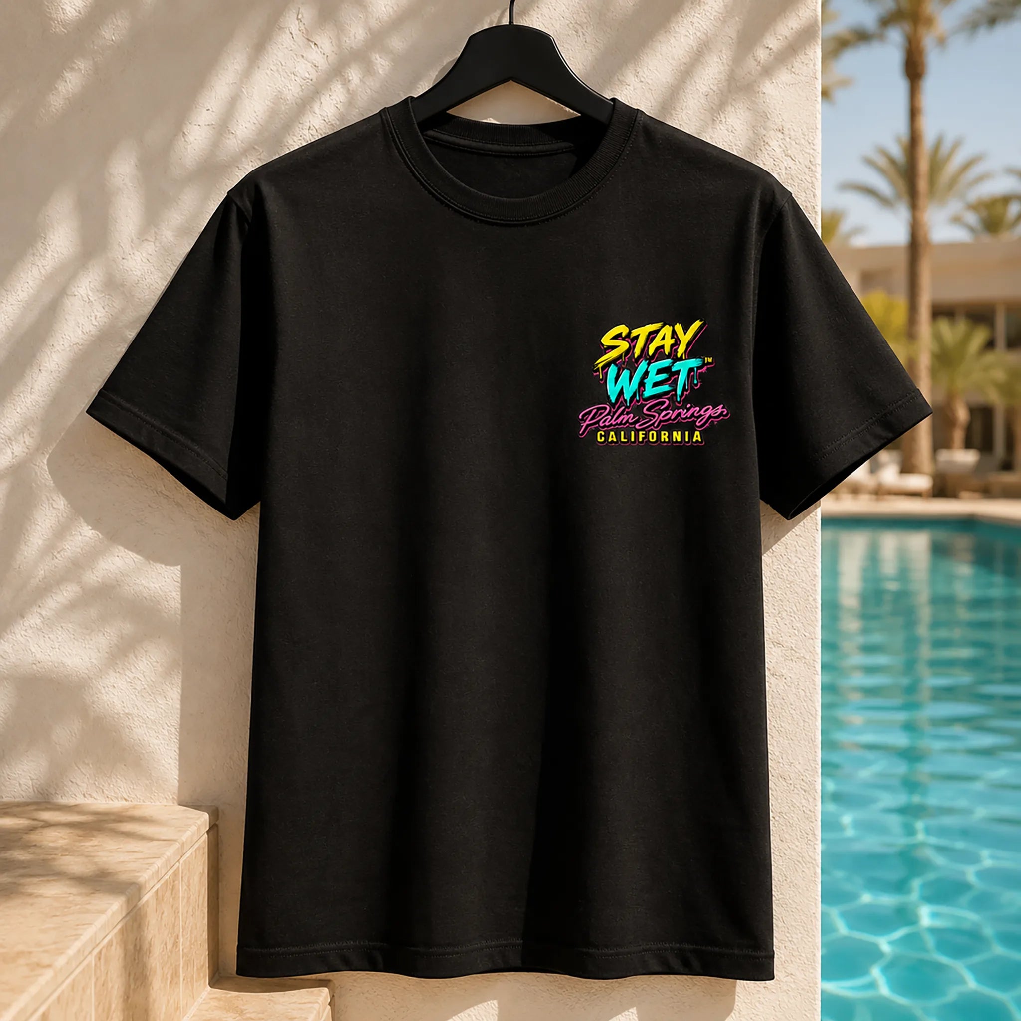 Stay Wet™ Hot Lips at Sunset – Front & Back Tee - Image 4