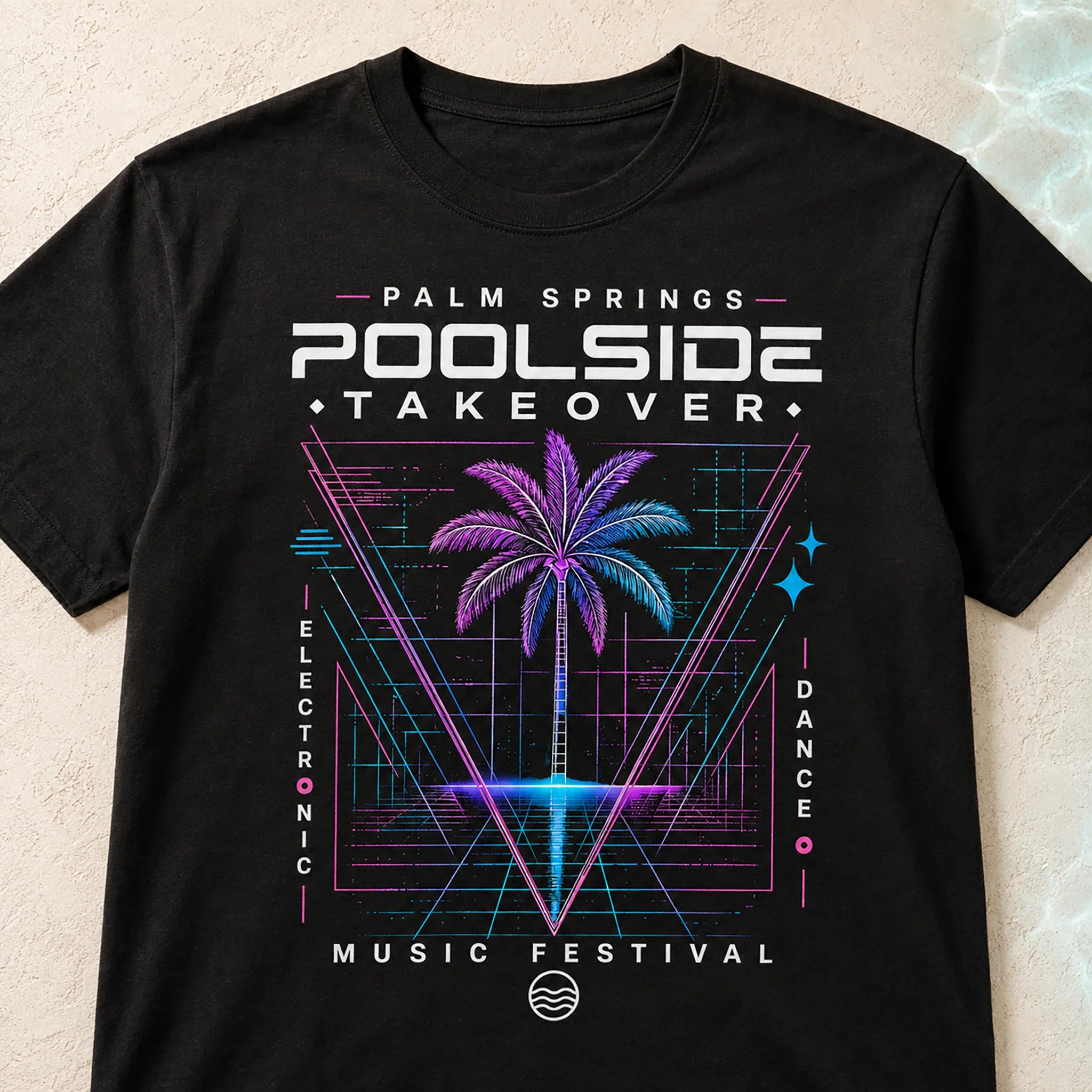Stay Wet™ Poolside Takeover – Palm Tree V – Graphic Tee - Image 5