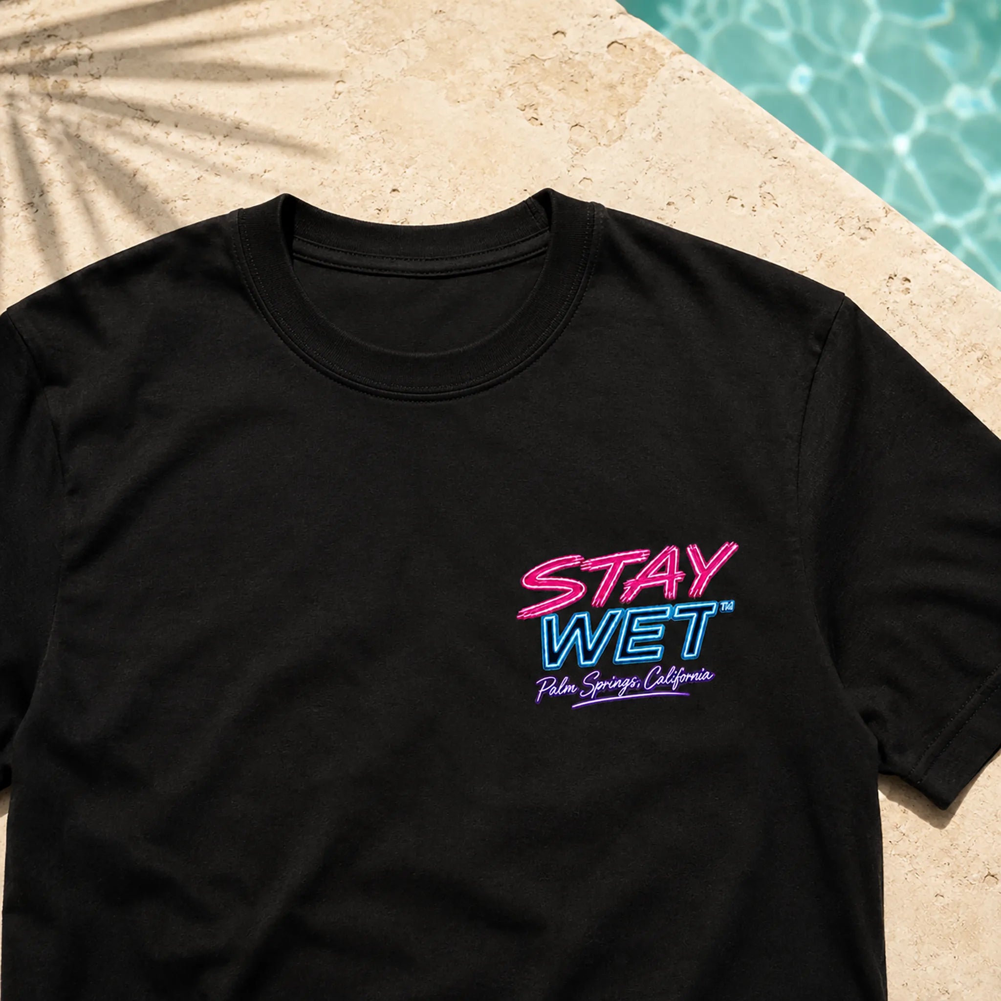 Stay Wet™ Poolside Takeover – Pink Flamingo – Front & Back Tee - Image 12