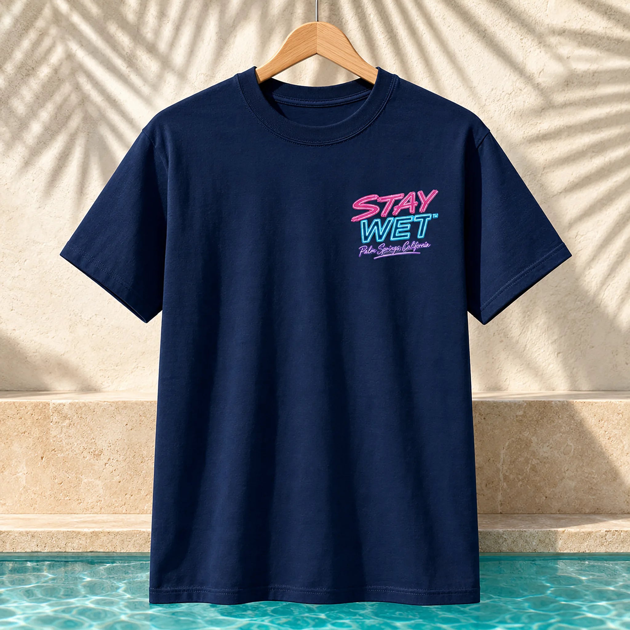 Stay Wet™ Poolside Takeover – Pink Flamingo – Front & Back Tee - Image 10