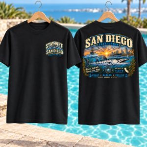 Stay Wet™ San Diego Barracuda Front & Back Graphic T-Shirt